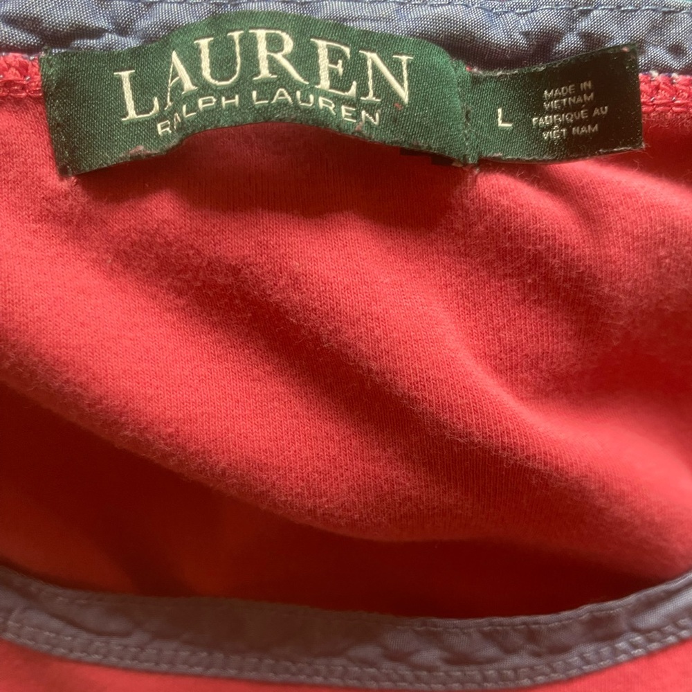Ralph Lauren Orange Pink Boxy Relaxed Tee - Picture 5 of 5